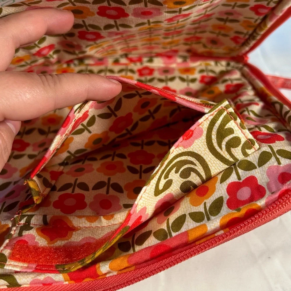 Vera Bradley Floral Party Lap Top case, Lap Top Sleeve, coral, orange, pink